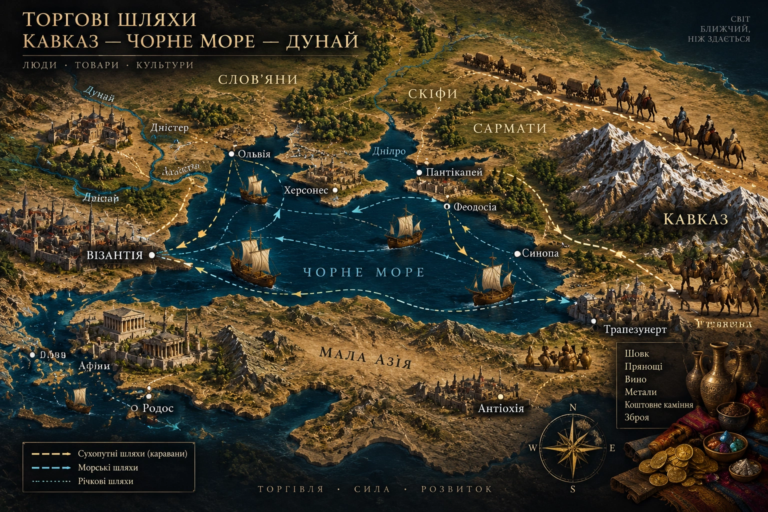 Торговый путь Кавказ &mdash; Чёрное море &mdash; Дунай